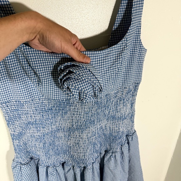 NWT Anthropologie Maeve Smocked Rosette Drop-Waist Mini Dress - Picture 6 of 9